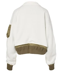 Cotton-Blend Zip Jacket