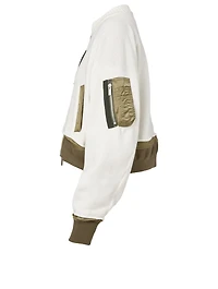 Cotton-Blend Zip Jacket
