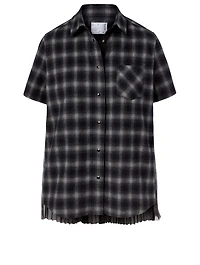 Shirt Ombre Check Print