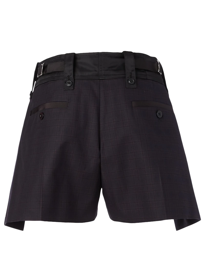 Cotton Shorts Check Print