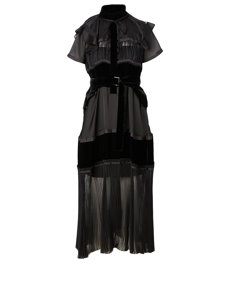 Short-Sleeve Midi Dress