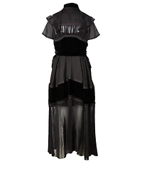 Short-Sleeve Midi Dress