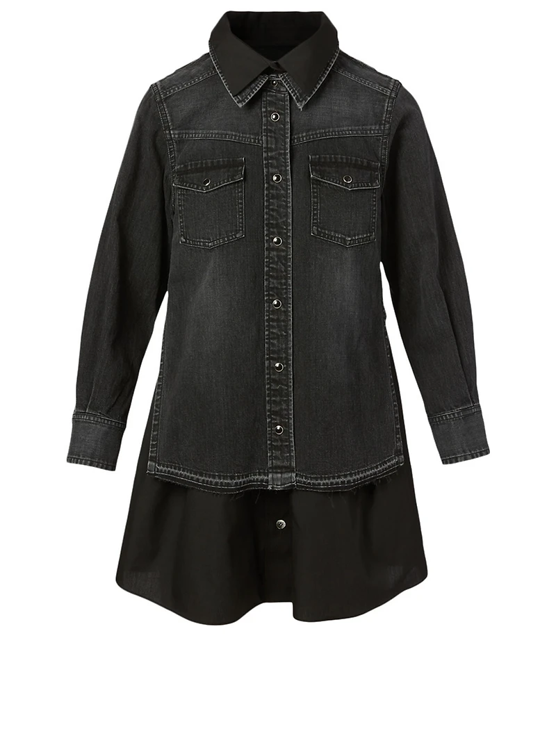 Cotton Denim Shirt Dress
