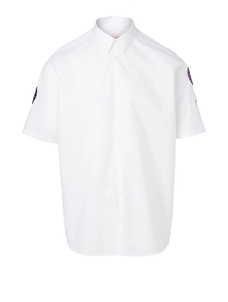 Short-Sleeve Shirt With Patches