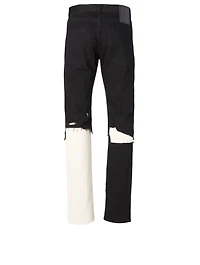 Double Destroyed Slim-Fit Jeans
