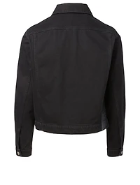 Cotton Denim Jacket With Badges