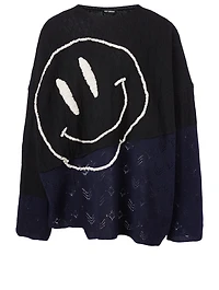 Smiley Wool Oversized Sweater