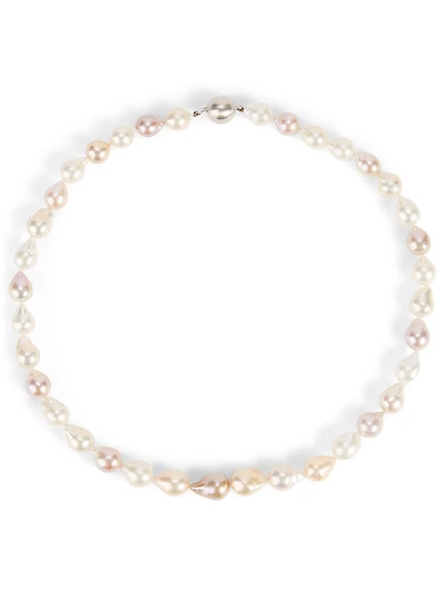 18K White Gold Pearl Necklace