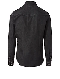 Denim Shirt With Inserts
