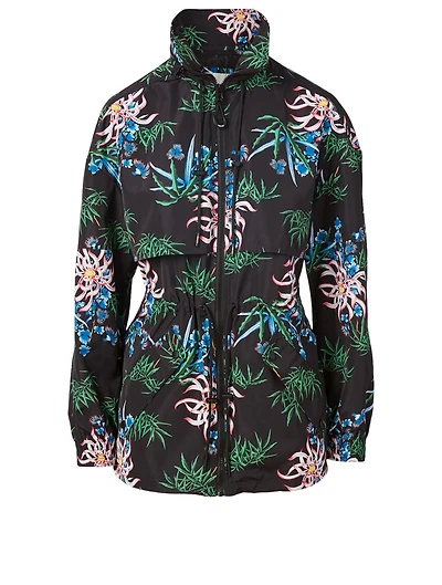 Drawstring Jacket Sea Lily Print