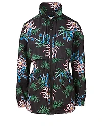 Drawstring Jacket Sea Lily Print