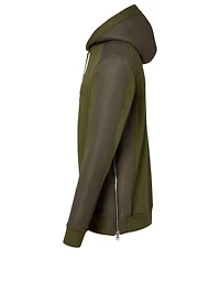 Cotton Hoodie With Embossed Logo