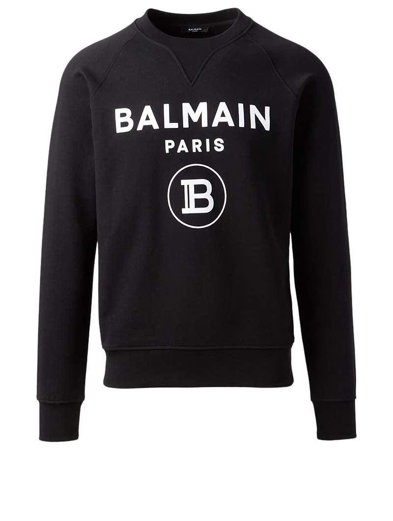 Cotton Flock Logo Sweatshirt