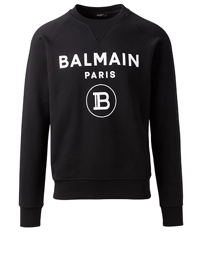 Cotton Flock Logo Sweatshirt