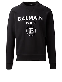 Cotton Flock Logo Sweatshirt