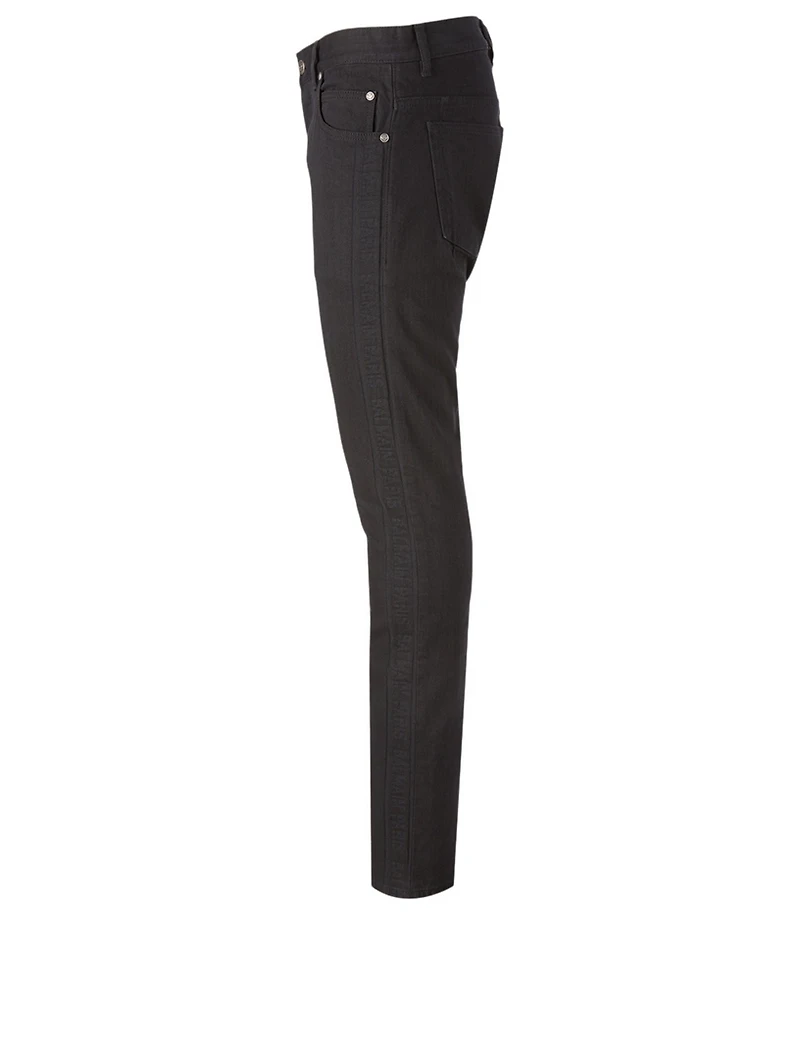 Slim-Fit Jeans With Logo Stripe