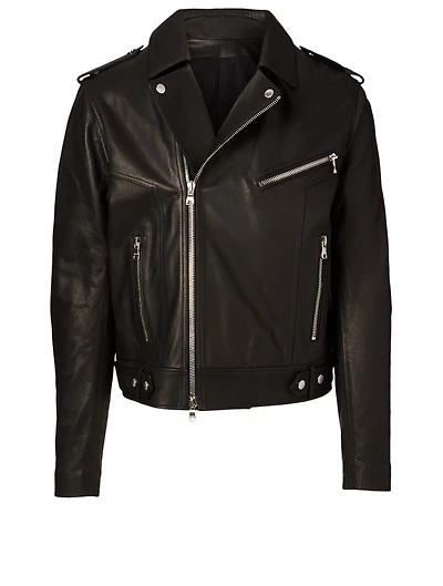 Perfecto Leather Jacket With Logo Stamp
