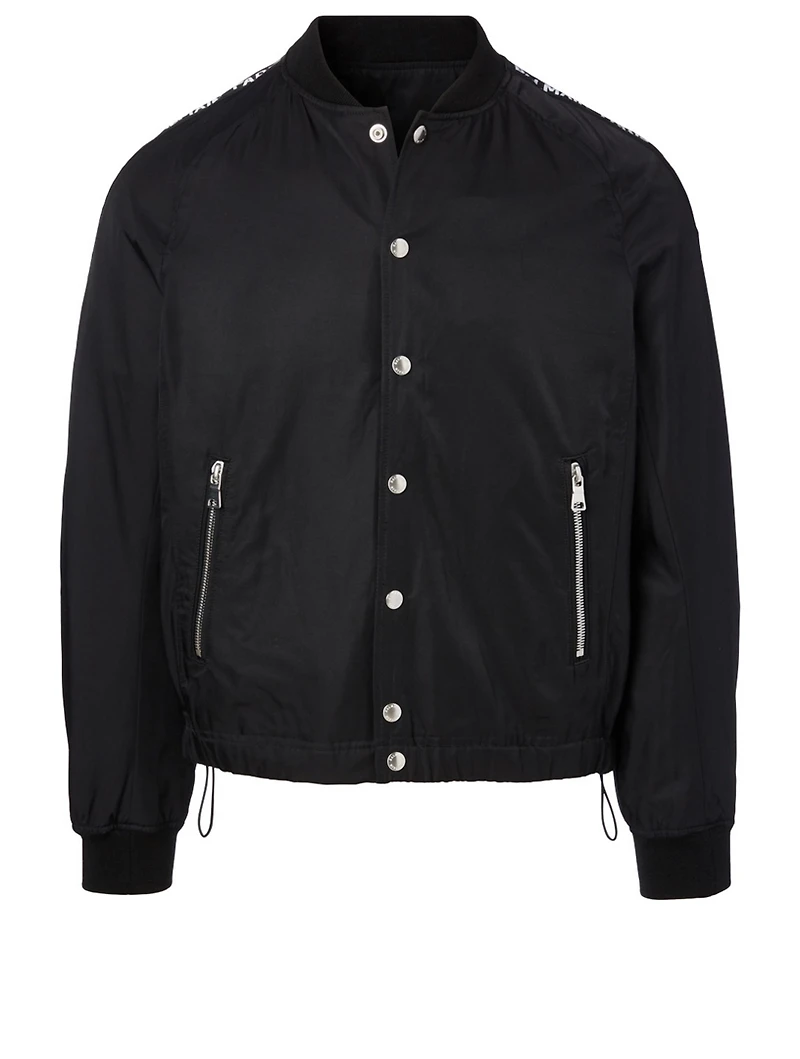 Cotton-Blend Bomber Jacket With Logo