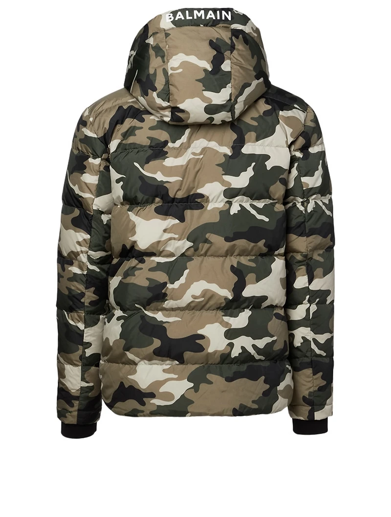 Down Jacket Camo Print