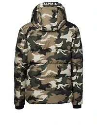 Down Jacket Camo Print