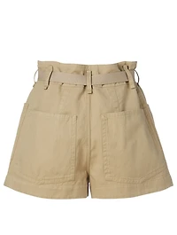 Rike Cotton And Linen Shorts