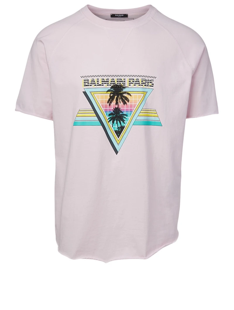 Cotton T-Shirt With Vintage Graphic