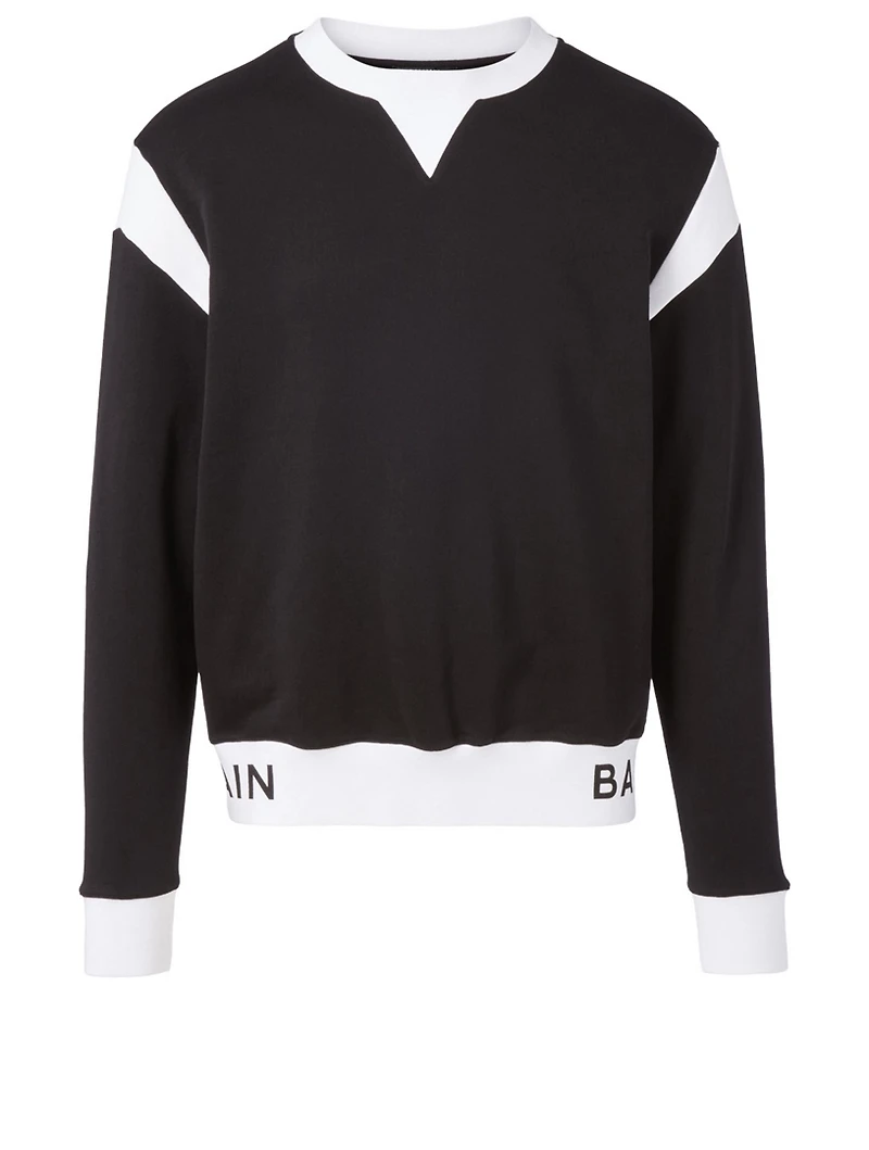 Cotton Sweatshirt With Logo Band