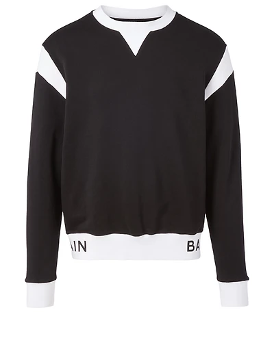 Cotton Sweatshirt With Logo Band