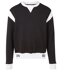 Cotton Sweatshirt With Logo Band