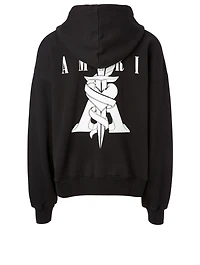 Oversized Hoodie With Dagger Logo