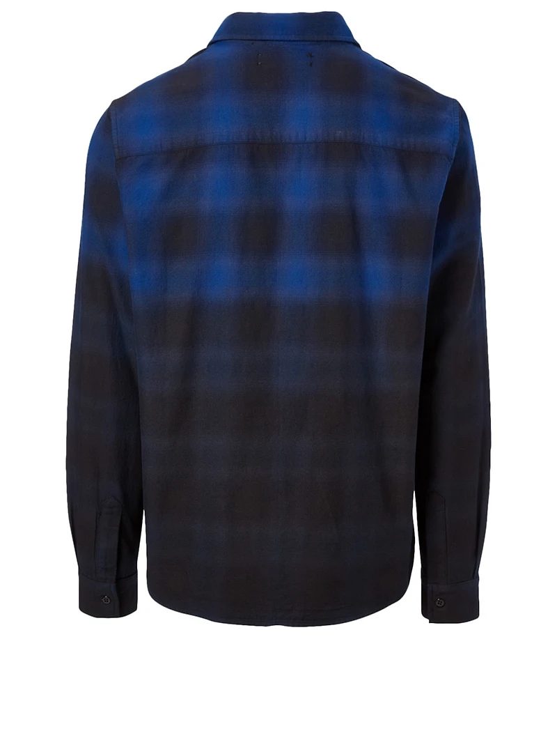 Dip Dye Flannel Shirt