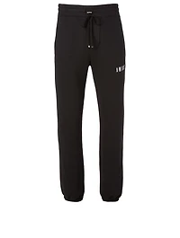 Cotton-Blend Sweatpants With Dagger Logo