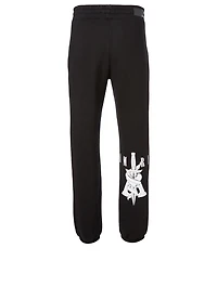 Cotton-Blend Sweatpants With Dagger Logo
