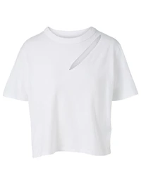Maddox Cotton T-Shirt With Slash