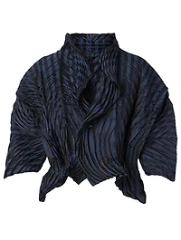 Winding Pleats Topper Jacket