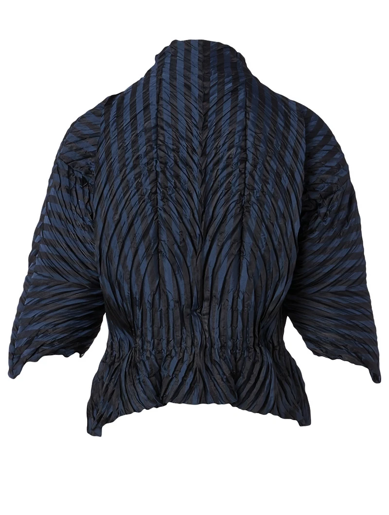 Winding Pleats Topper Jacket