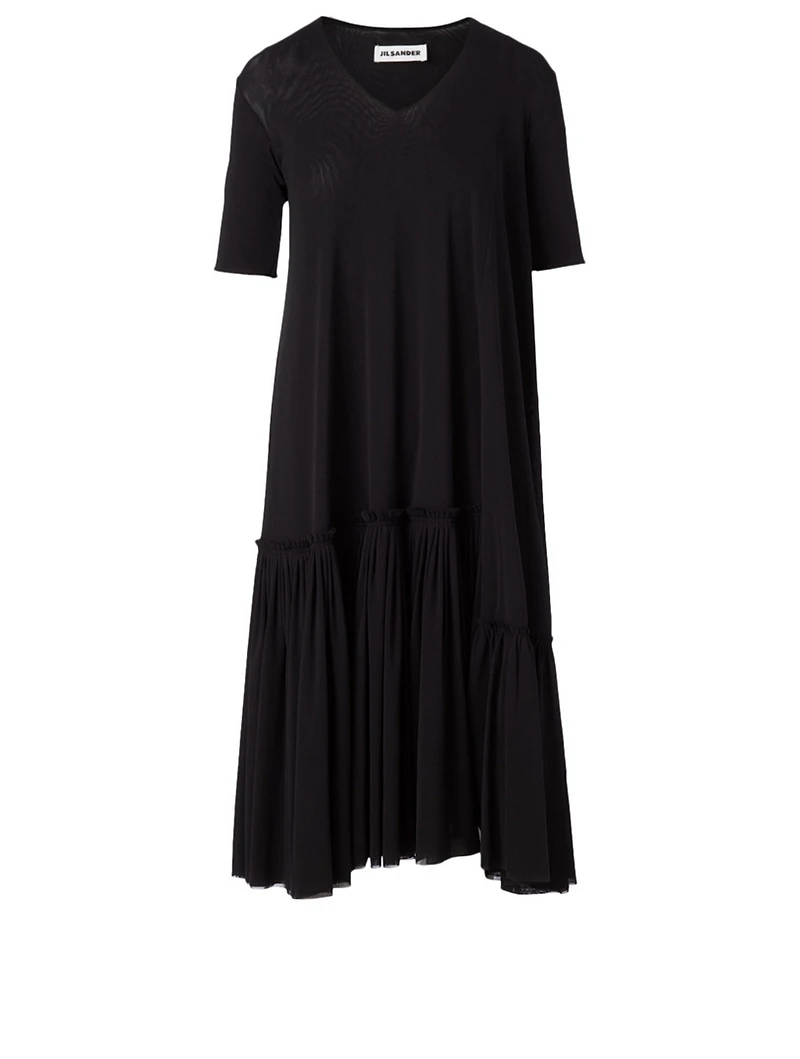 Midi Dress With Collar