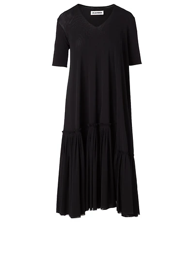 Midi Dress With Collar