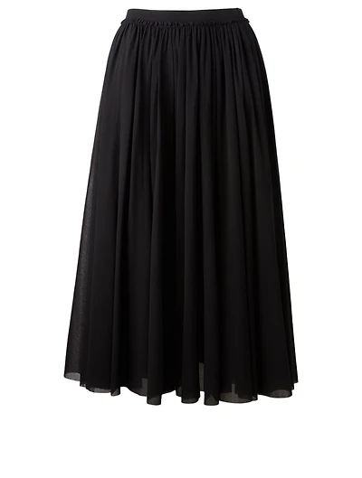 Pleated Midi Skirt