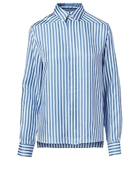 Silk Shirt Striped Print