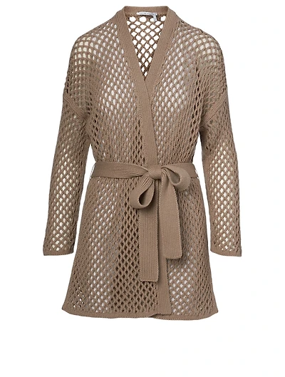 Cashmere Lattice Cardigan