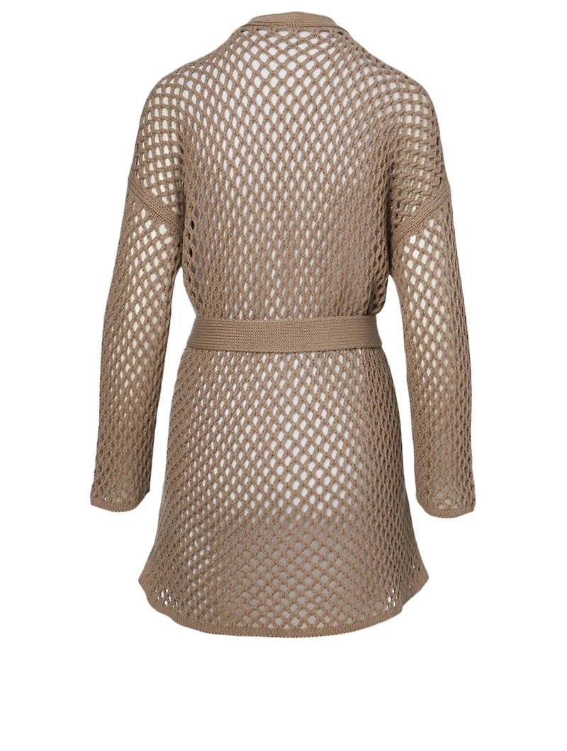 Cashmere Lattice Cardigan