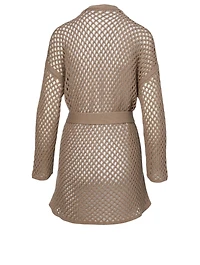 Cashmere Lattice Cardigan