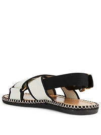 Espadrillas Canvas Flat Slingback Sandals
