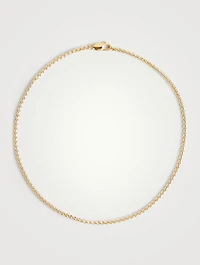 14K Gold Plated Box Chain Necklace
