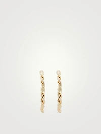 Ribbon Hoop Earrings