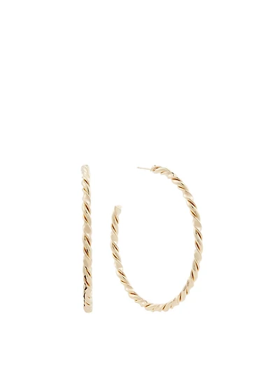 XL Ribbon Hoop Earrings