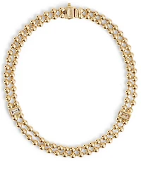 Flapper 18K Gold Strand Ball Chain Bracelet With Diamonds