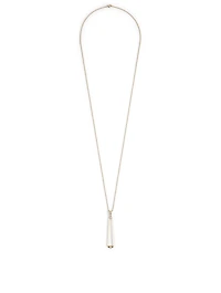 Essentials 18K Gold Trapezoid Pendant Necklace With Diamonds