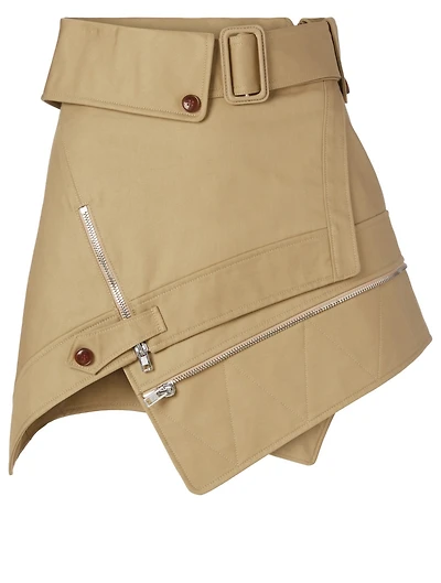 Deconstructed Trench Mini Skirt